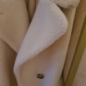 H&M Cream Teddy Coat